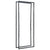 Firewood Rack Black 80x25x200 cm Steel