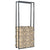Firewood Rack Black 80x25x200 cm Steel