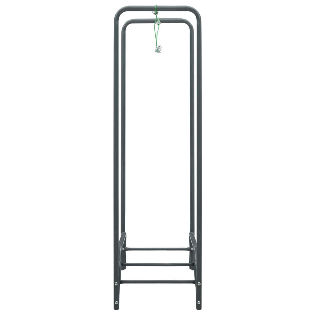 Firewood Rack Anthracite 120x35x120 cm Steel