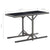 3 Piece Bistro Set with Cushions Poly Rattan Grey