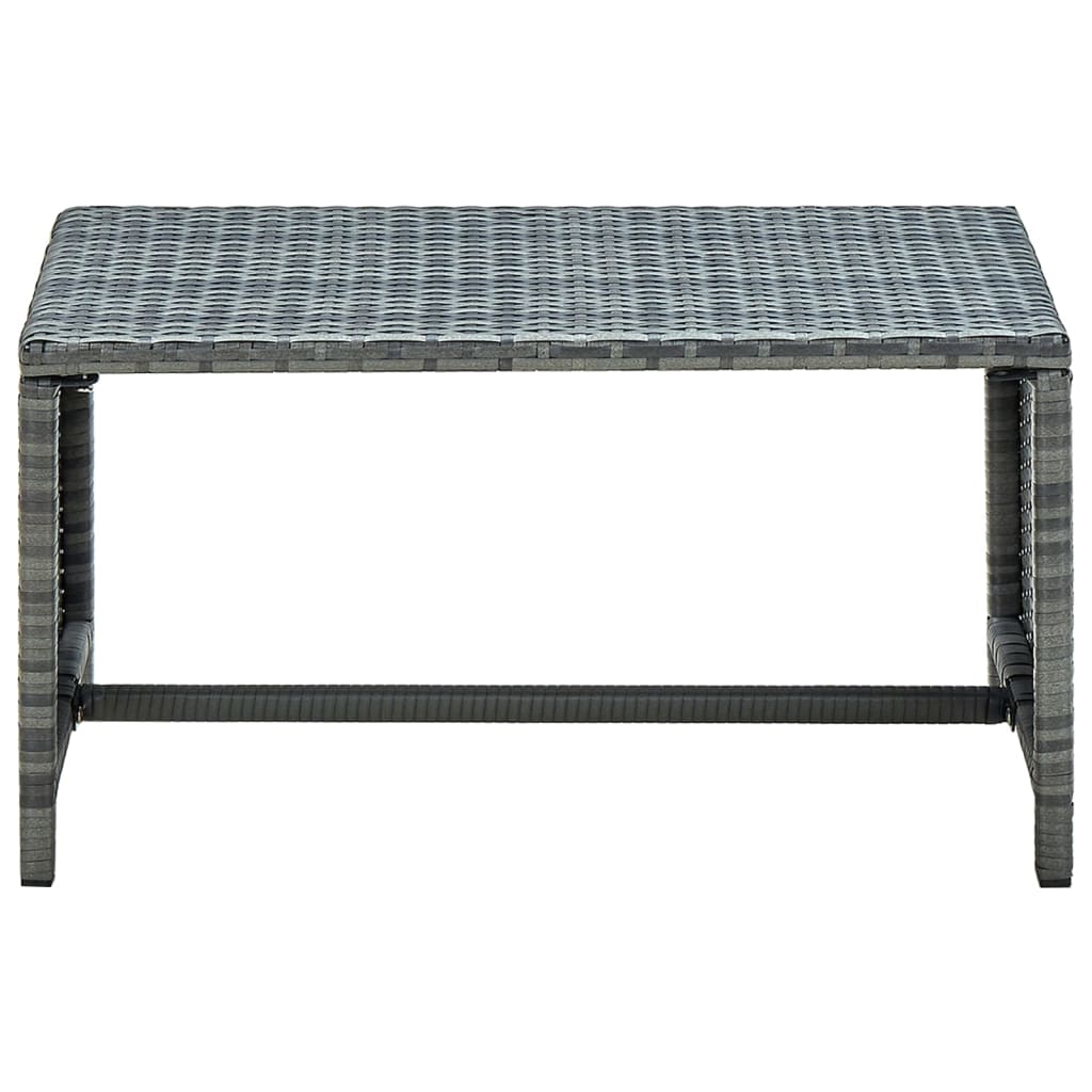 Coffee Table Anthracite 70x40x38 cm Poly Rattan