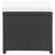 Garden Stools 2 pcs with Cushions Poly Rattan Black