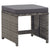 17 Piece Outdoor Dining Set with Cushions Poly Rattan Grey