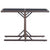 Garden Table Brown 110x53x72 cm and Poly Rattan