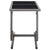 Garden Table Anthracite 110x53x72 cm Glass and Poly Rattan