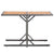 Garden Table Anthracite Poly Rattan and Solid Acacia Wood