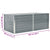 Raised Garden Bed 160x80x45 cm Galvanised Steel Grey