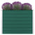 Raised Garden Bed 100x100x77 cm Galvanised Steel Green