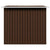 Garden Storage Shed Brown 194x121x181 cm Steel