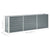 Garden Raised Bed Galvanised Steel 240x40x77 cm Grey