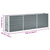 Garden Raised Bed Galvanised Steel 240x40x77 cm Grey