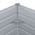 Garden Raised Bed Galvanised Steel 240x40x77 cm Grey