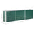 Garden Raised Bed Galvanised Steel 240x40x77 cm Green