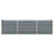 Garden Raised Bed Galvanised Steel 240x40x45 cm Grey