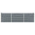 Garden Raised Bed Galvanised Steel 240x40x45 cm Grey