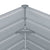 Garden Raised Bed Galvanised Steel 240x40x45 cm Grey