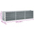 Garden Raised Bed Galvanised Steel 240x40x45 cm Grey