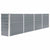 Raised Garden Bed 320x40x77 cm Galvanised Steel Grey