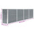 Raised Garden Bed 320x40x77 cm Galvanised Steel Grey