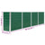 Raised Garden Bed 320x40x77 cm Galvanised Steel Green