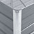 Garden Raised Bed Galvanised Steel 480x80x45 cm Grey