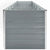 Garden Raised Bed Galvanised Steel 480x80x77 cm Grey