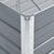 Garden Raised Bed Galvanised Steel 600x80x77 cm Grey