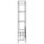 Garden Arch with Gate Black 138x40x238 cm Iron