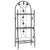 3-Layer Plant Rack Black 52x28x128 cm Iron