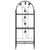 3-Layer Plant Rack Black 52x28x128 cm Iron
