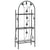 3-Layer Plant Rack Black 52x28x128 cm Iron