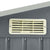 Garden Shed with Rack Grey 205x130x183 cm Iron