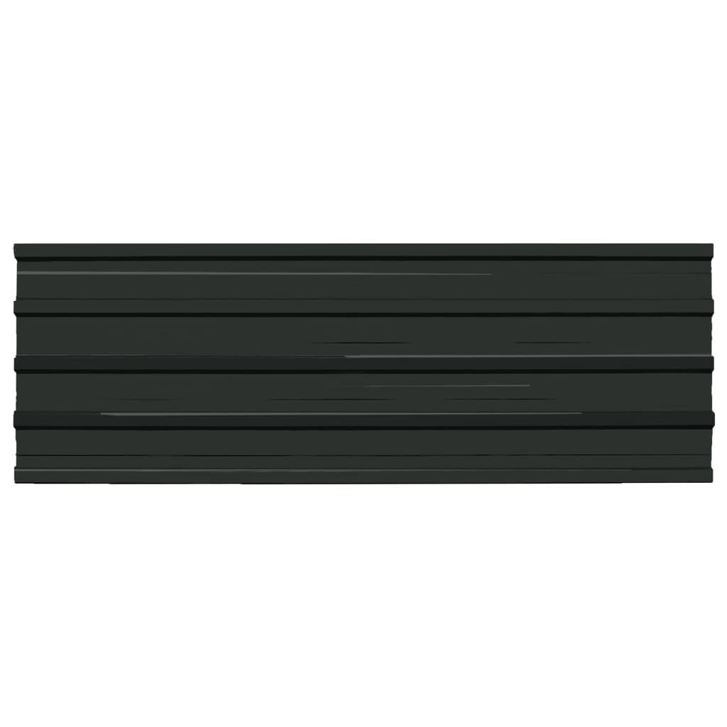 Roof Panels 12 pcs Galvanised Steel Anthracite