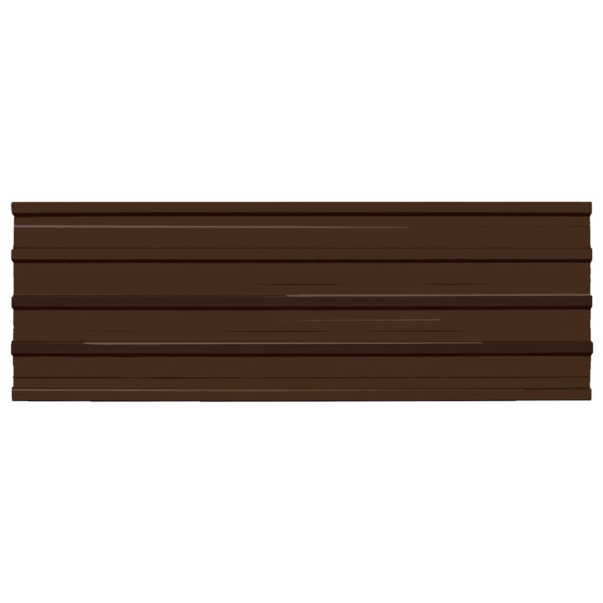 Roof Panel 12 pcs Brown 129 x 45 cm Galvanised steel
