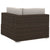4 Piece Garden Sofa Set with Cushions Poly Rattan Brown