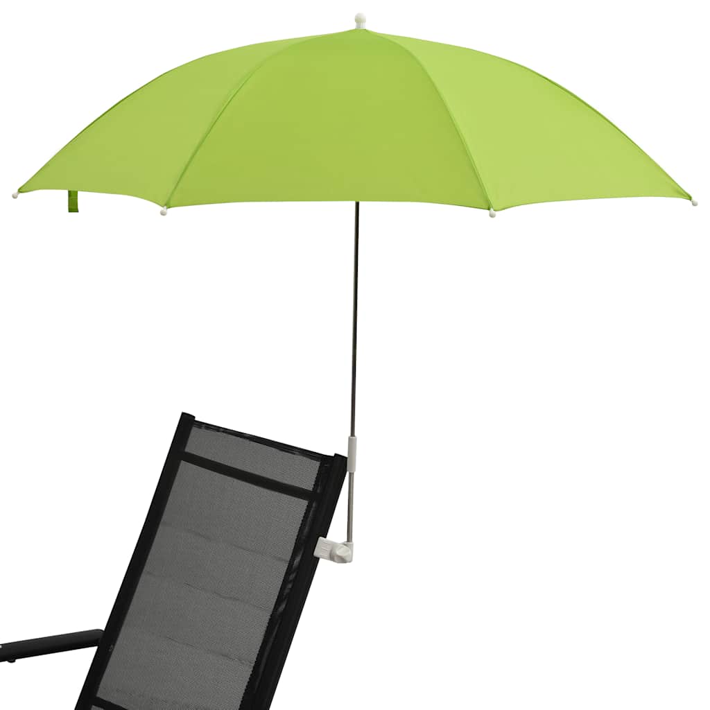 Camping Chair Parasols 2 pcs Green 105 cm
