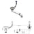 Overmount Kitchen Sink Single Basin Granite Black