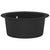 Granite Kitchen Sink Single Basin Round Black