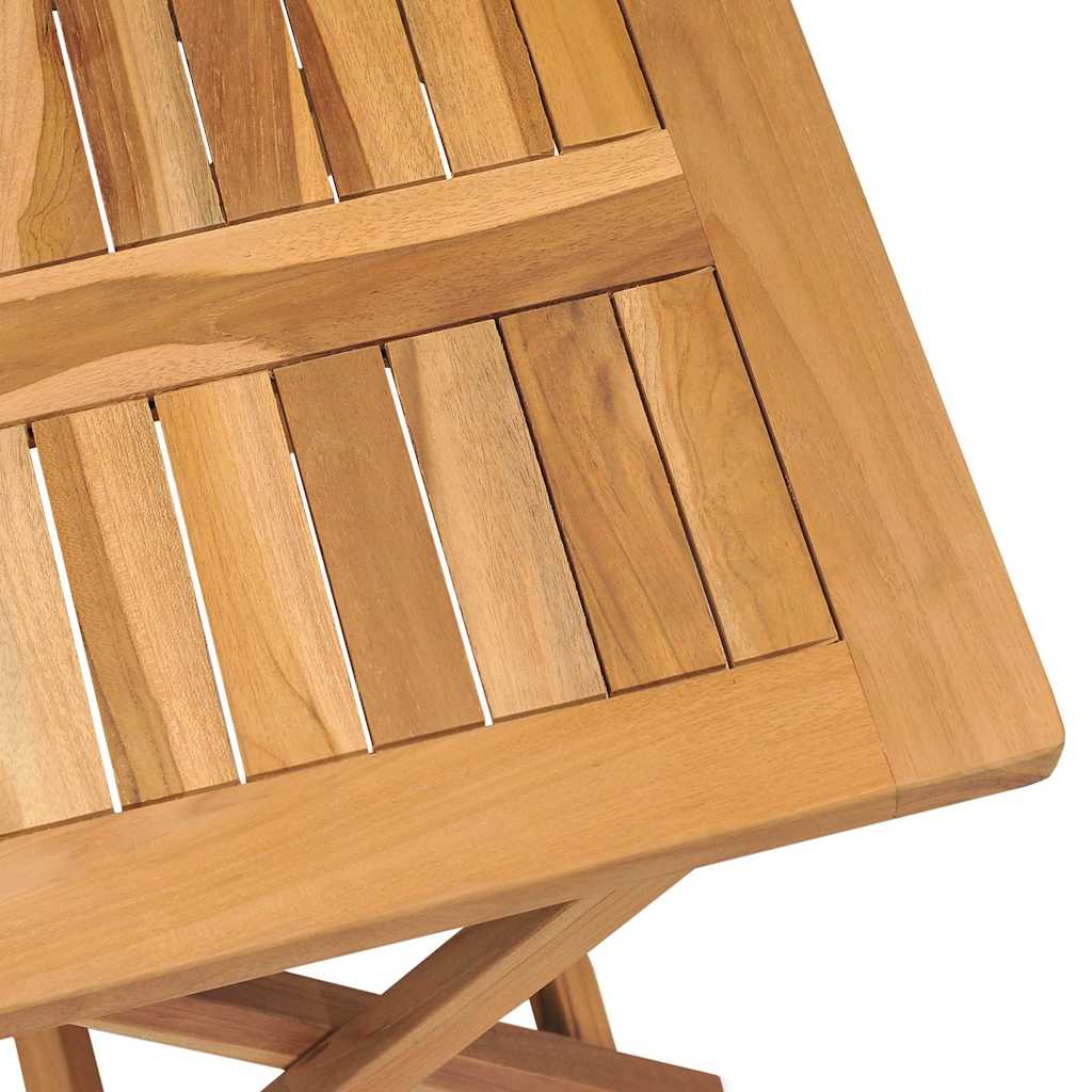 Sun Lounger with Table Solid Teak Wood