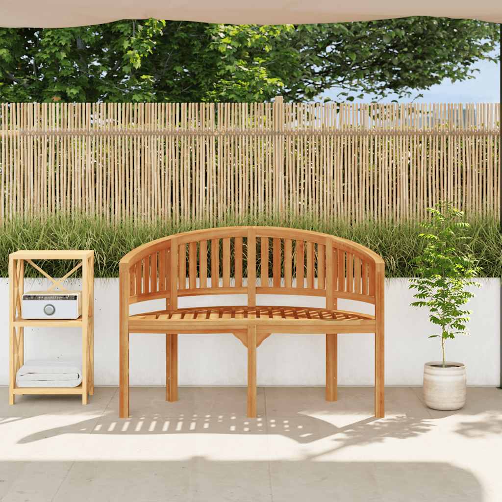 Banana Bench 120 cm Solid Teak Wood