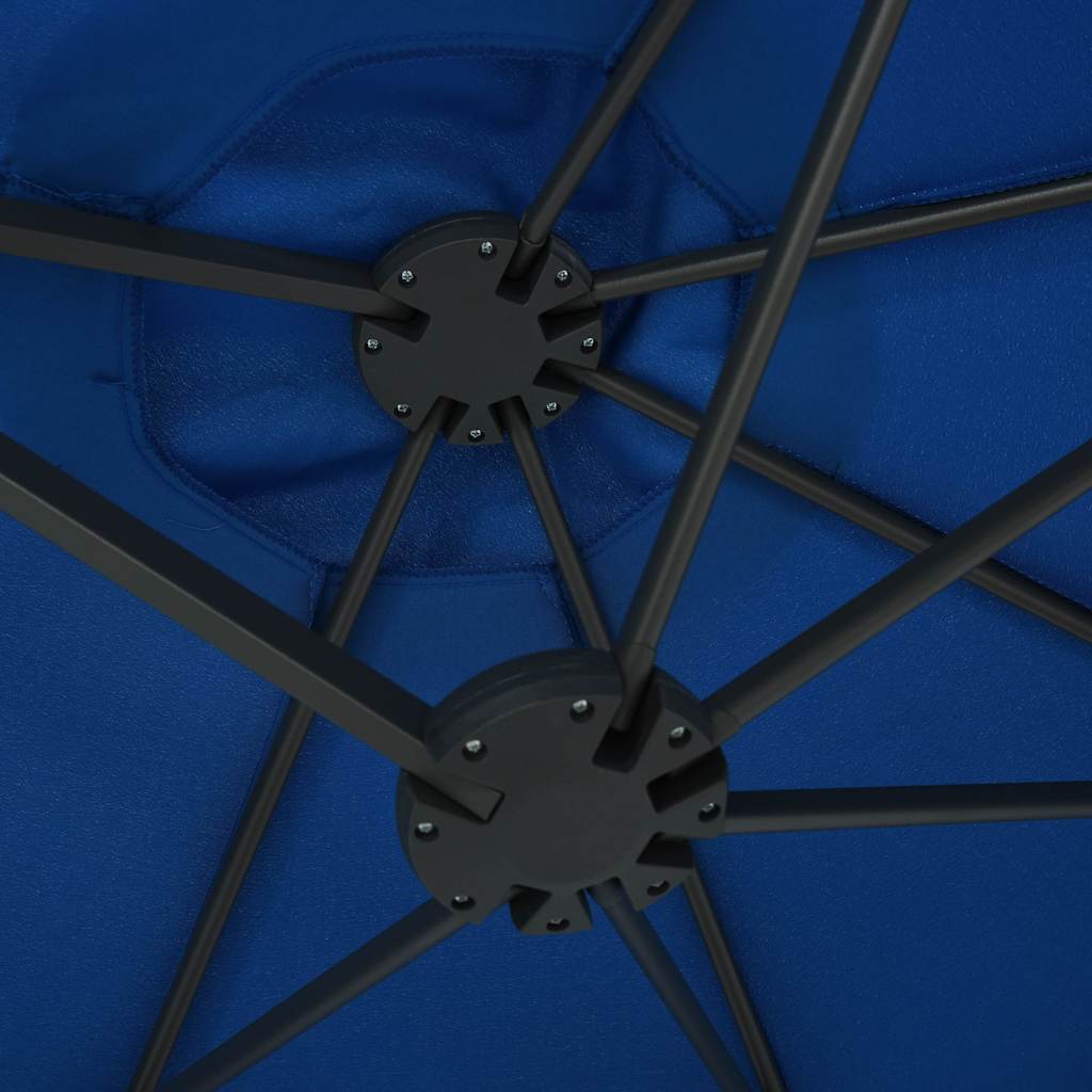 Garden Parasol with Aluminium Pole 460x270 cm Blue