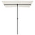Garden Parasol with Aluminium Pole 180x110 cm Sand White