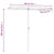 Garden Parasol with Aluminium Pole 180x110 cm Sand White