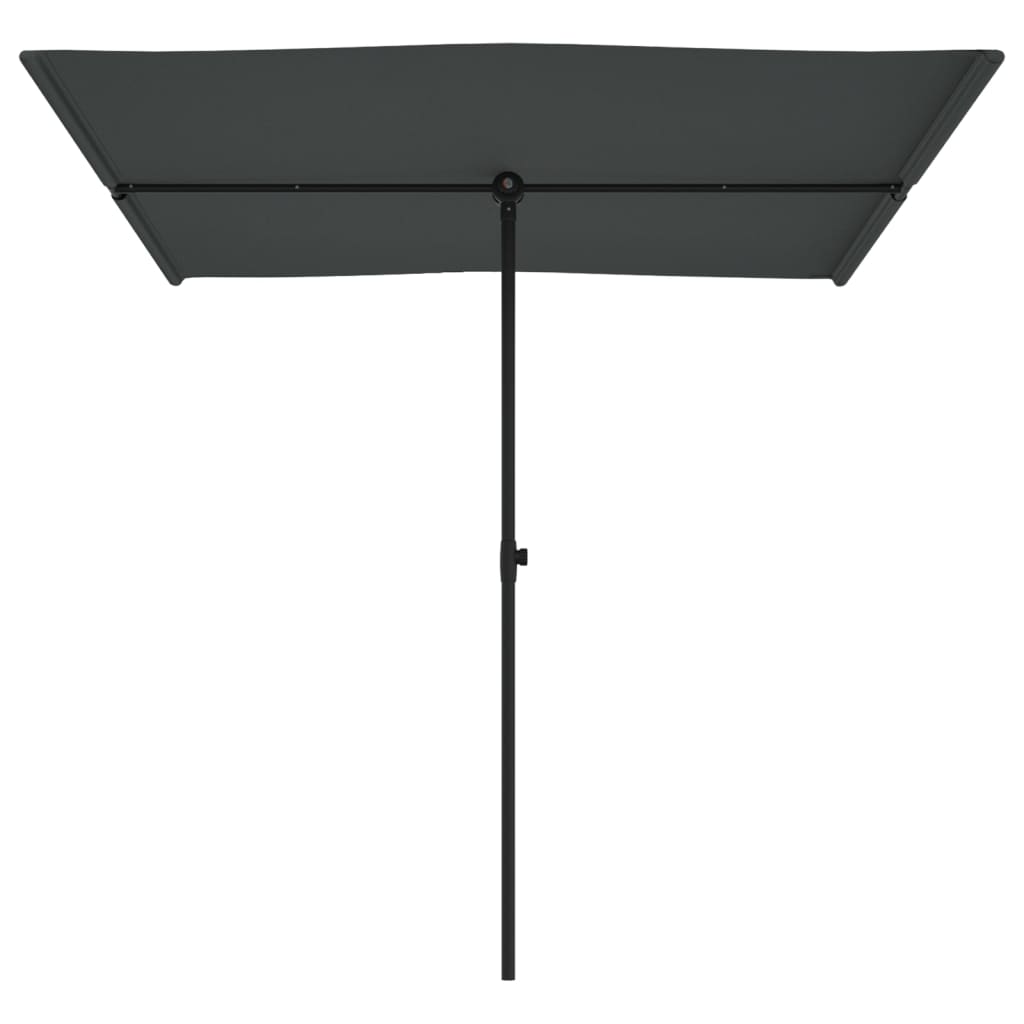 Garden Parasol with Aluminium Pole 2x1.5 m Anthracite