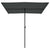 Garden Parasol with Aluminium Pole 2x1.5 m Anthracite