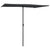 Garden Parasol with Aluminium Pole 2x1.5 m Black