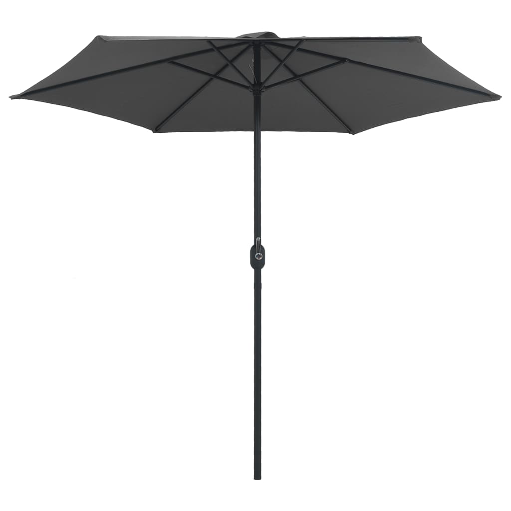 Garden Parasol with Aluminium Pole 270x246 cm Anthracite