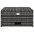 4 Piece Garden Lounge Set with Cushions Poly Rattan Grey