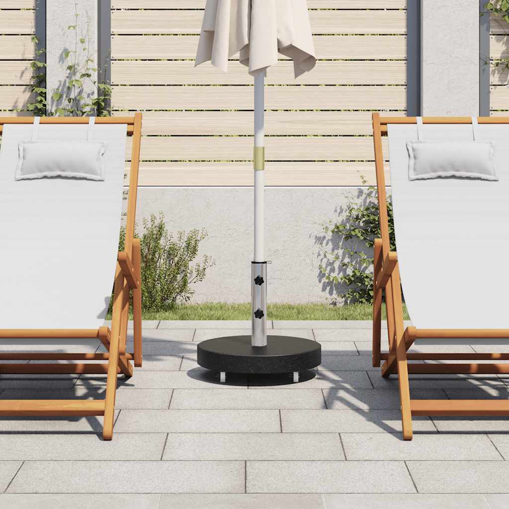 Parasol Base Granite 30 kg Round Black