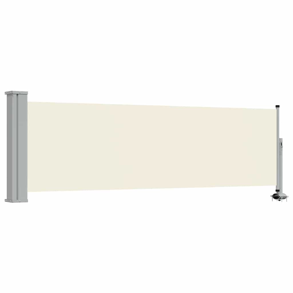 Patio Retractable Side Awning 80x300 cm Cream